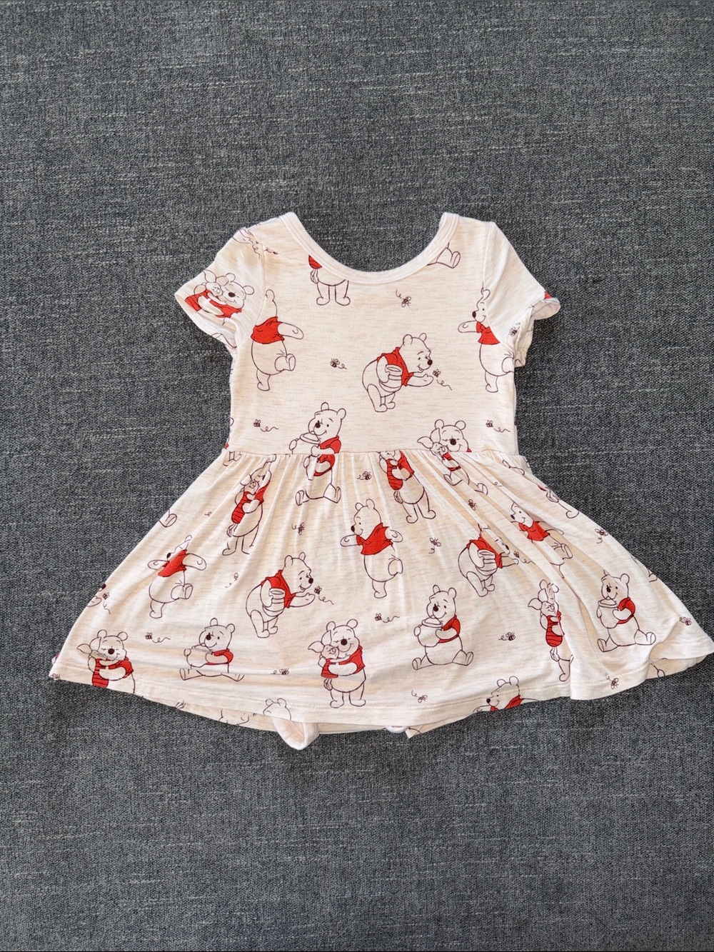 Little Sleepies Pooh Skater Twirl Dress - Size 12-18 months